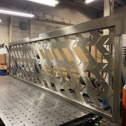 Laser cut stainless Gate frame Innovative Metal Solutions LLC